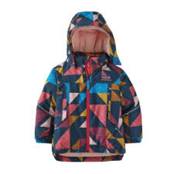 Patagonia Other - Patagonia Girls Baby Snow Pile Jacket Geometric Print Size 2T